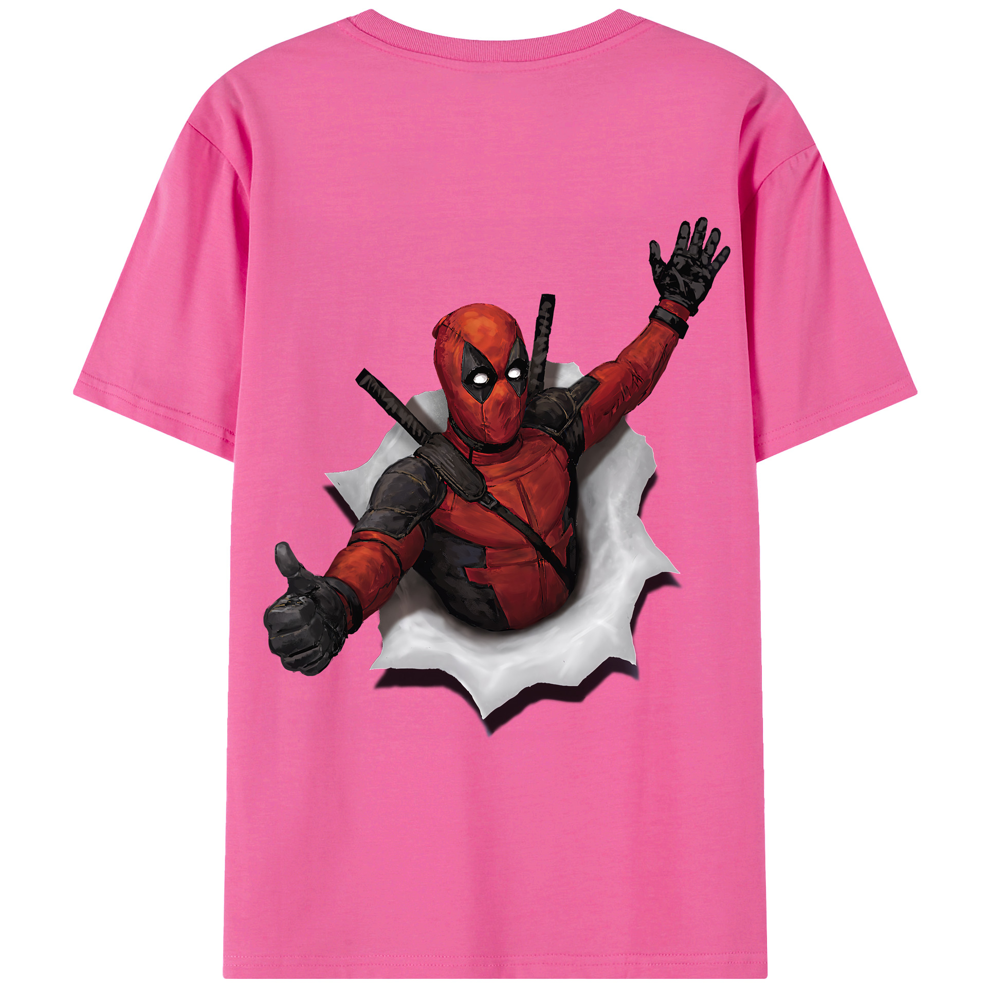 （画像用） Deadpool デッドプール レディース半袖Tシャツ(バックプリント)